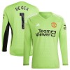 Manchester United De Gea 1 Fodboldtrøje Målmand Hjemmebane 2023-24 Langærmet Manchester United De Gea 1 Fodboldtrøje Målmand Hjemmebane 2023-24 Langærmet